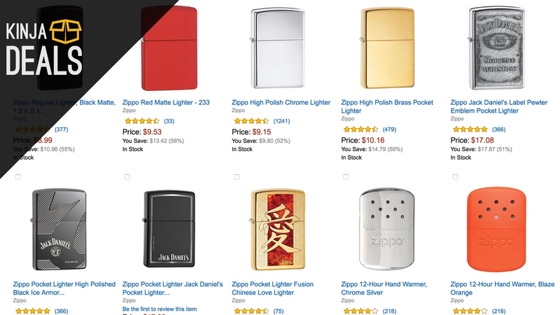 Illustration for article titled Sunday's Best Deals: Huge Zippo Sale, $40 Fire Tablet, and More